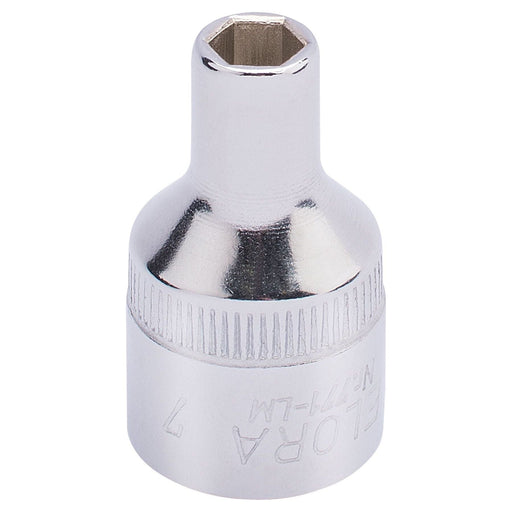Draper 15296 Elora Hexagon Socket, 1/2" Sq. Dr., 7mm