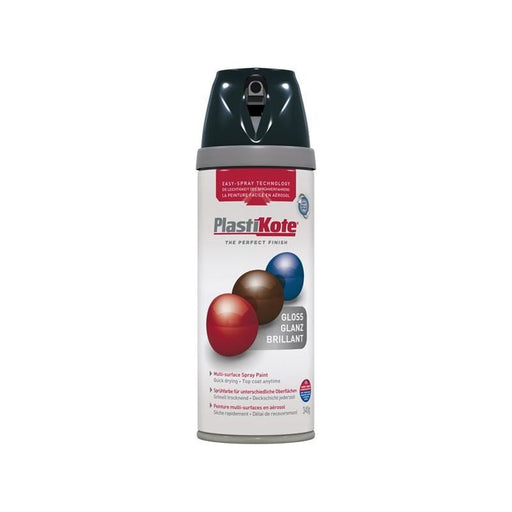 Plastikote Twist & Spray Gloss Black 400ml PlastiKote - RockBottom Nothampton