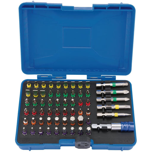 Draper 82405 Draper Expert Coloured Screwdriver Bit Set (60 Piece)