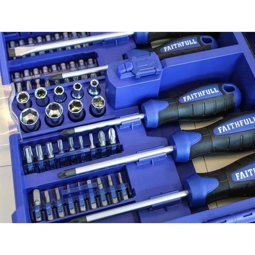 Faithfull Fold Out Screwdriver & Bit Set, 63 Piece Faithfull - RockBottom Northampton