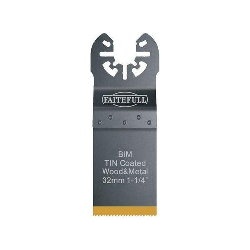 Faithfull Multi-Functional Tool Bi-Metal Flush Cut TiN Coated Blade 32mm Faithfull - RockBottom Northampton