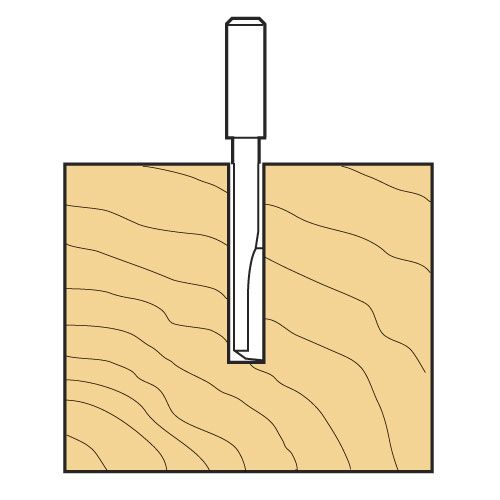 3/84LX1/2TC - Two flute cutter 12.7mm diameter
