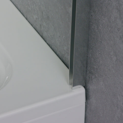Mira Elevate Static Bath Screen Square 300