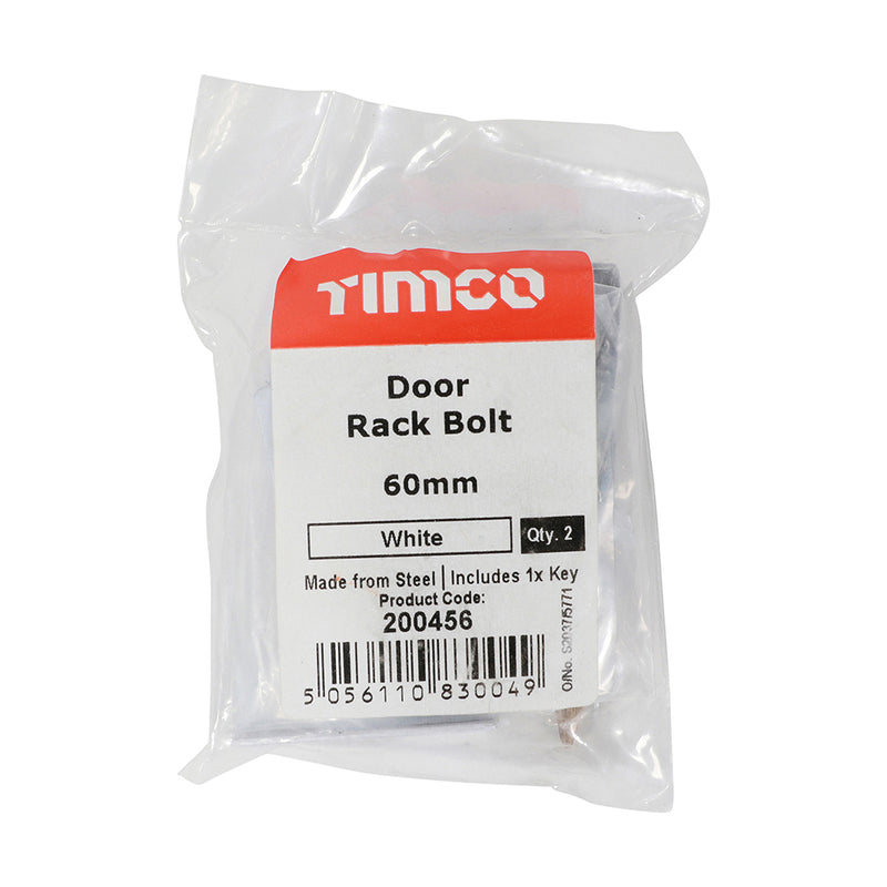 TIMCO Door Rack Bolts Electro Brass - 60mm