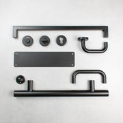 Atlantic Finger Plate Radius Corner Pre drilled with screws 1200mm x 150mm - Satin Stainless Steel