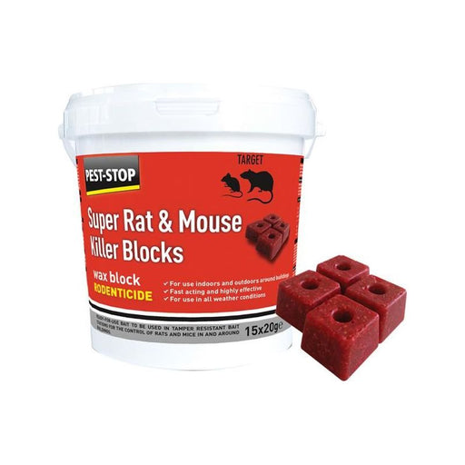 Pest-Stop (Pelsis Group) Super Rat & Mouse Killer Wax Blocks Pest-Stop (Pelsis Group) - RockBottom Nothampton