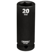 Draper Draper Hi-TORQ Deep Impact Socket, 1/2" Sq. Dr., 20mm Draper - Town Tools