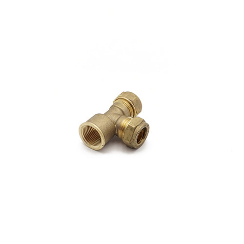 Prima Plus comp thread FI end tee 15 x 1/2" FI x 15