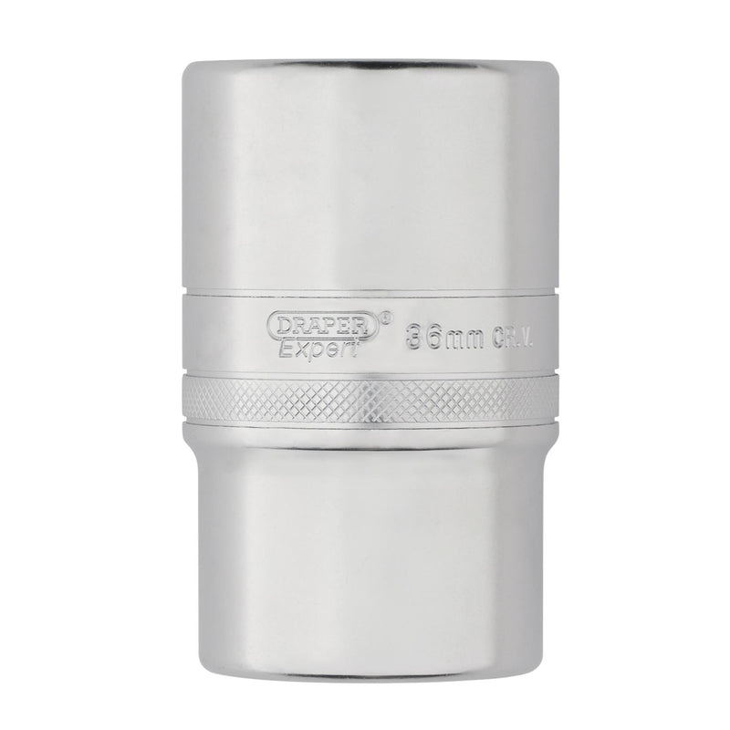 Draper 22497 Draper Expert HI-TORQ® 6-Point Metric Deep Socket, 1/2" Sq. Dr., 36mm