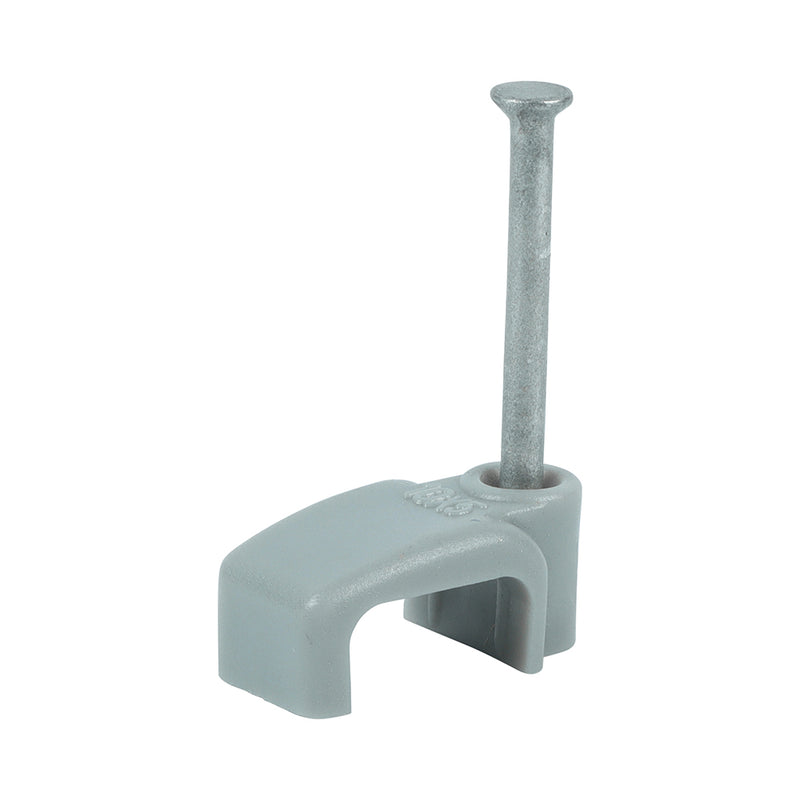 TIMCO Flat & Twin Cable Clips Grey - To fit 10.0mm