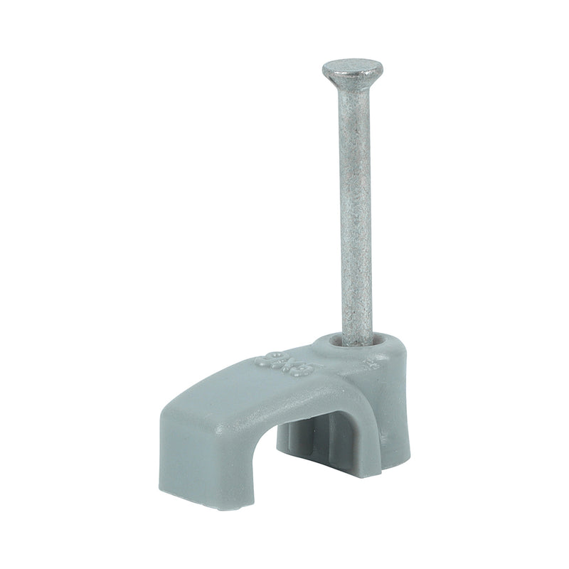 TIMCO Flat & Twin Cable Clips Grey - To fit 10.0mm
