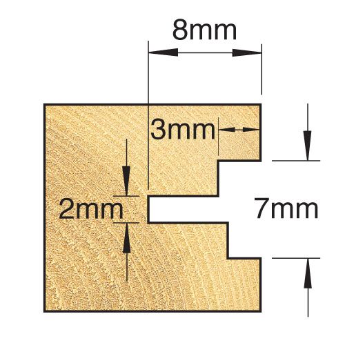 C225X1/4TC - Guided centre leg pile 2/7mm