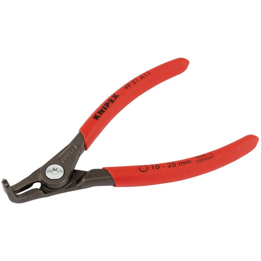 Draper 75094 KNIPEX 49 21 A11 SB Precision Circlip Pliers For External Circlips On Shafts, 130mm