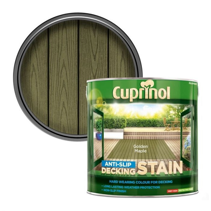 Cuprinol Anti-Slip Decking Stain 2.5L Golden Maple
