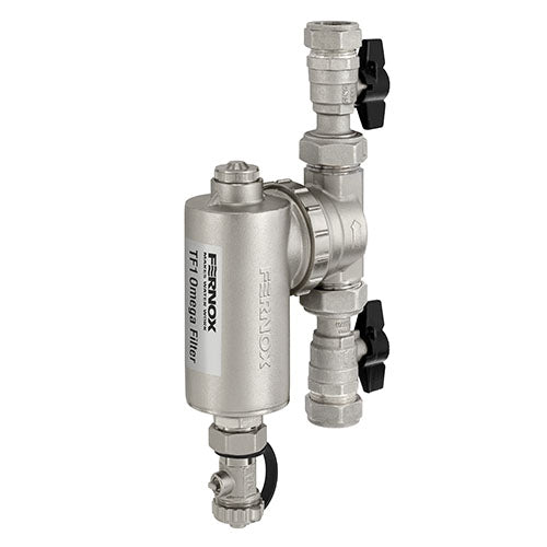 Fernox TF1 Omega 28mm Filter C/W Valves