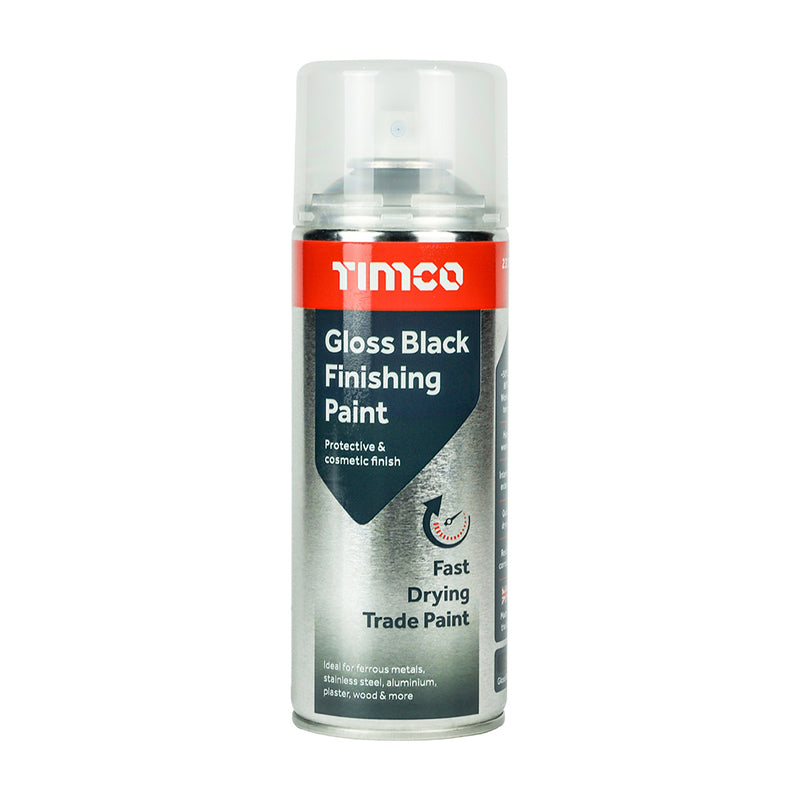 TIMCO Finishing Paint Matt Black - 380ml