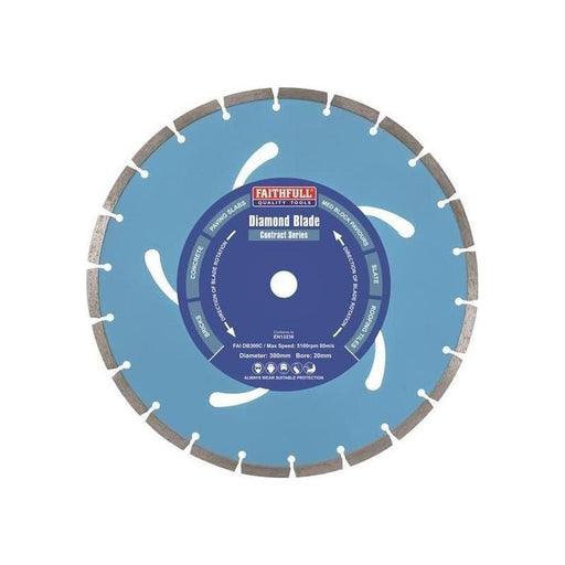 Faithfull Contract Diamond Blade 300 x 20mm Faithfull - RockBottom Northampton