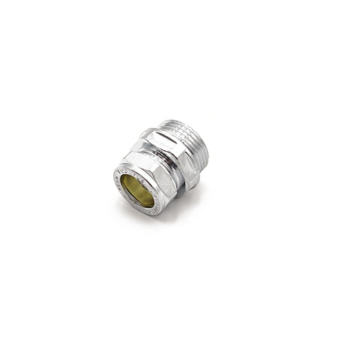 Prima Plus chrome comp adaptor 22mm x 1"male