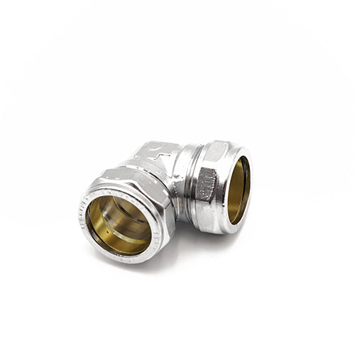 Prima Plus chrome comp elbow 35mm