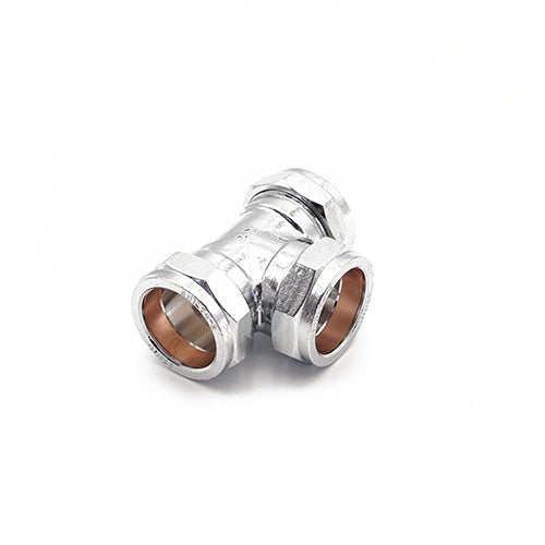 Prima Plus chrome comp equal tee 35mm