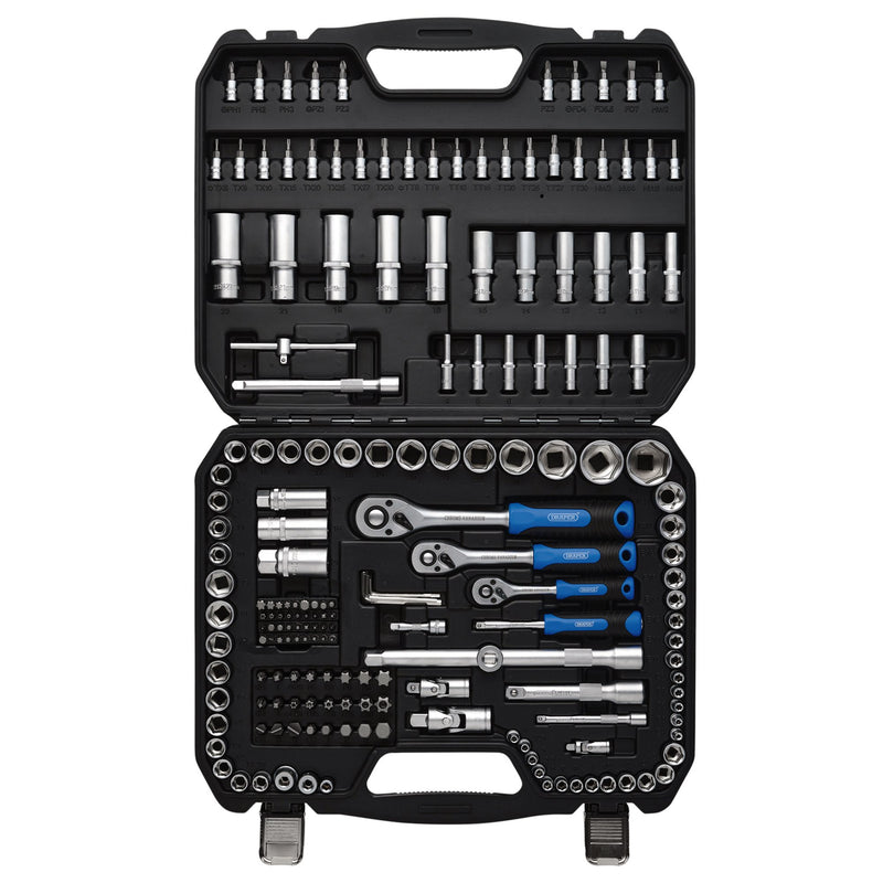 Draper 24231 Draper HI-TORQ® Metric Socket and Bit Set, 1/4", 3/8" and 1/2" Sq. Dr. (188 Piece)