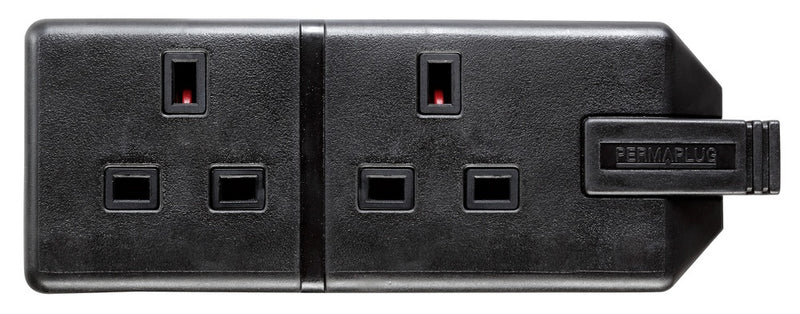 Masterplug Trailing Twin Socket