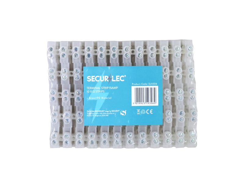 Securlec Terminal Strips 10 x 12 Strips 15A 12mm²