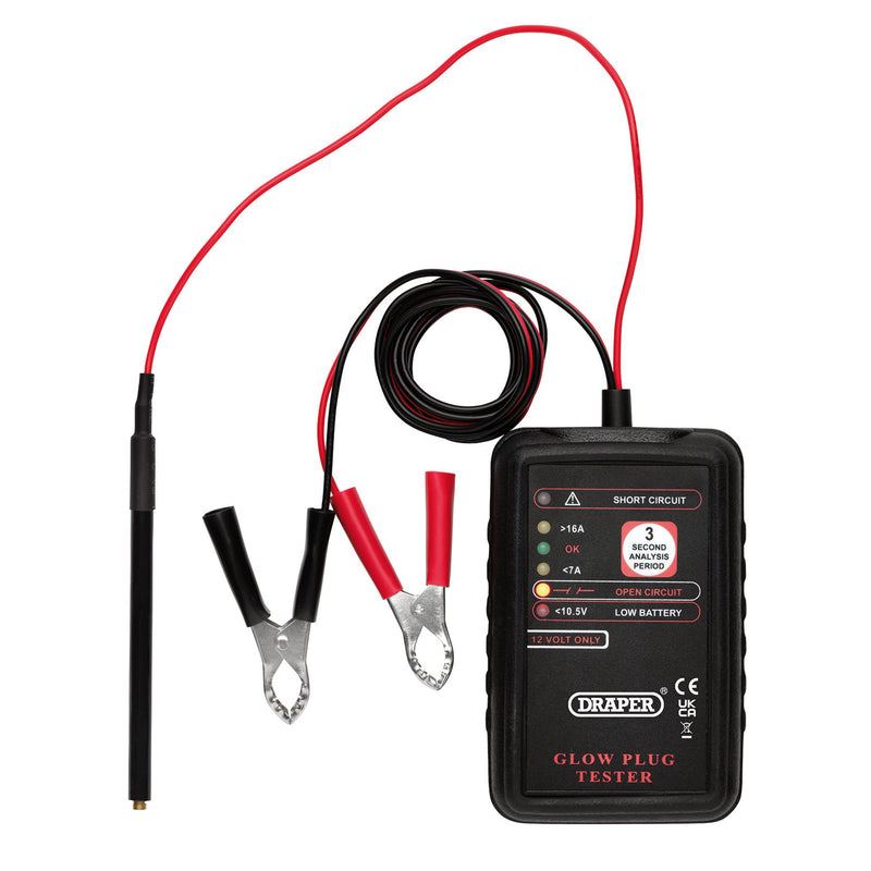 Draper 24706 12V Glow Plug Tester