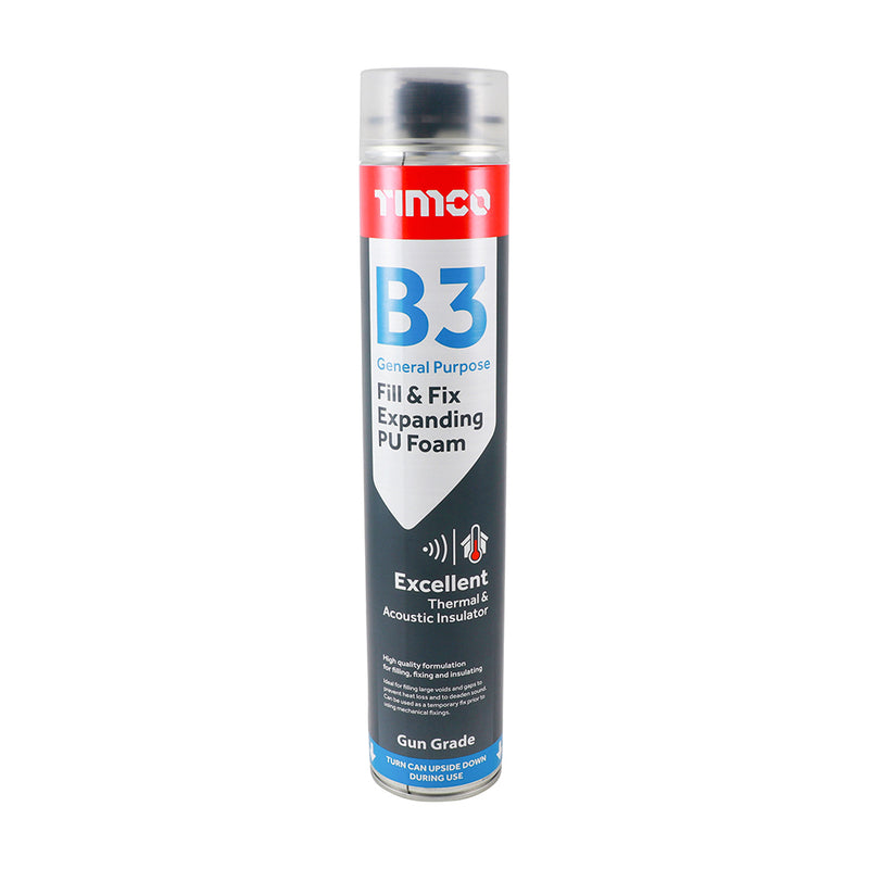 TIMCO Fill & Fix Expanding PU Foam B3 Hand Held - 750ml