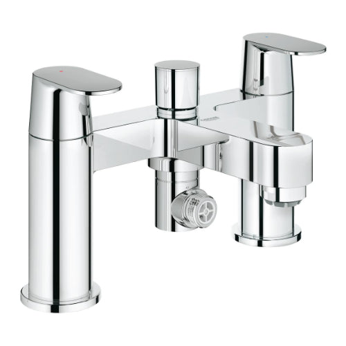 Cosmo Deck 2H Bath Shower Mixer Chrome