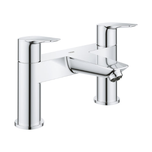BauEdge Deck 2H Bath Filler Chrome