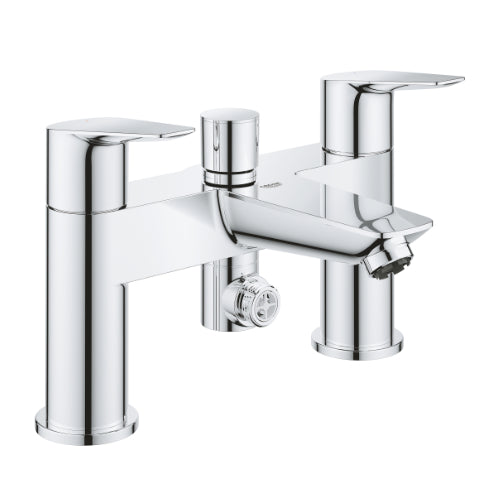 BauEdge Deck 2H Bath Shower Mixer Chrome