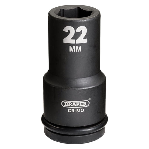 Draper 05054 Draper Hi-TORQ® Deep Impact Socket, 3/4" Sq. Dr., 22mm