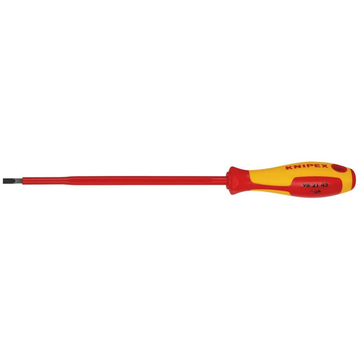 Draper 72379 KNIPEX 98 21 45 VDE Insulated Slotted Screwdriver, 4.5 x 180mm