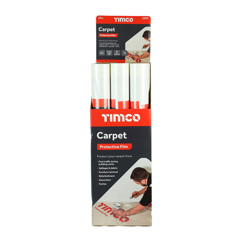 TIMCO Protective Film For Carpet - 100m x 0.6m