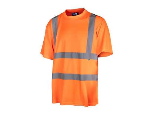 Scan Hi-Vis T-Shirt Orange - XL (46in) Scan - RockBottom Nothampton