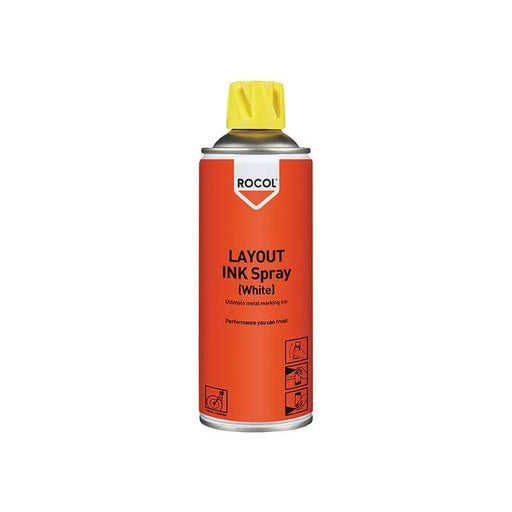 Rocol LAYOUT INK Spray White 400ml ROCOL - RockBottom Nothampton