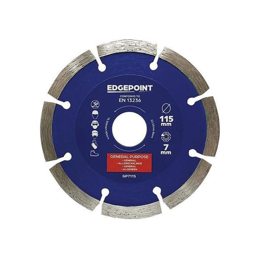 Edgepoint GP7115 General-Purpose Diamond Blade 115mm EdgePoint - RockBottom Northamptin