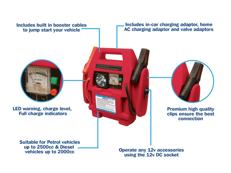 Streetwize Portable Power Station Rechargable