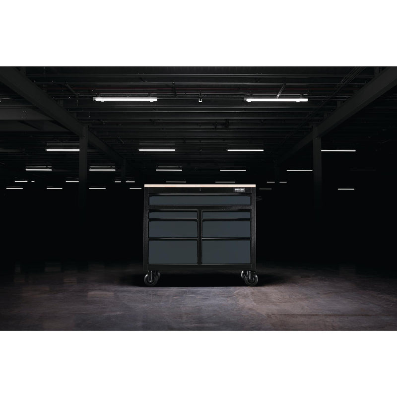 Draper 27207 BUNKER® 7 Drawer Workbench Roller Tool Cabinet, 41", Grey