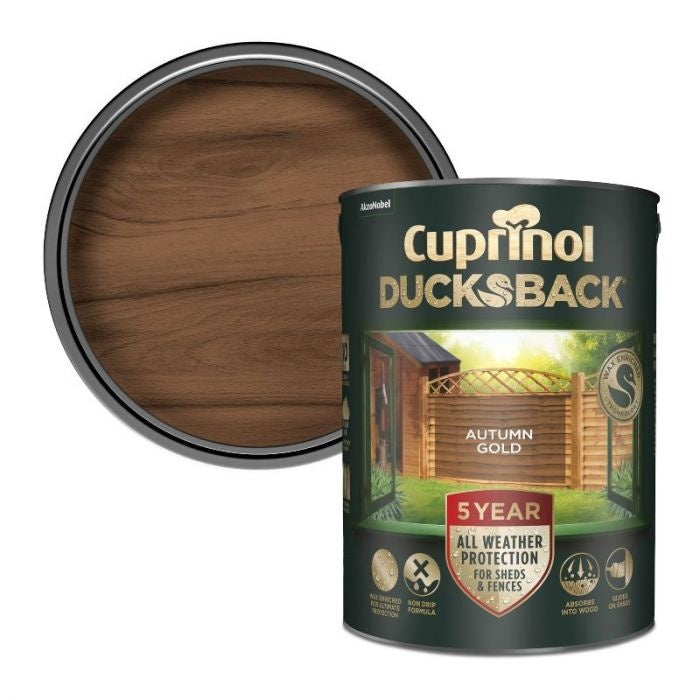 Cuprinol Ducksback 5L Autumn Gold