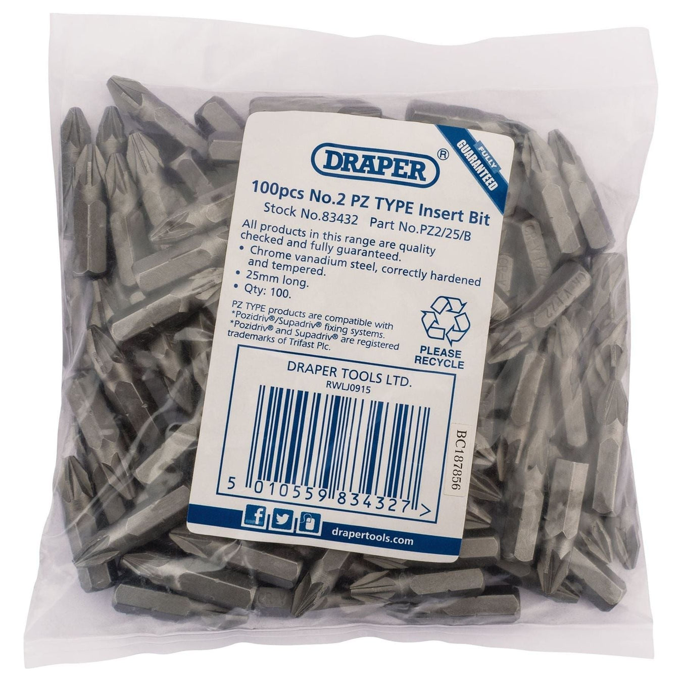 Standard Screwdriver Bits