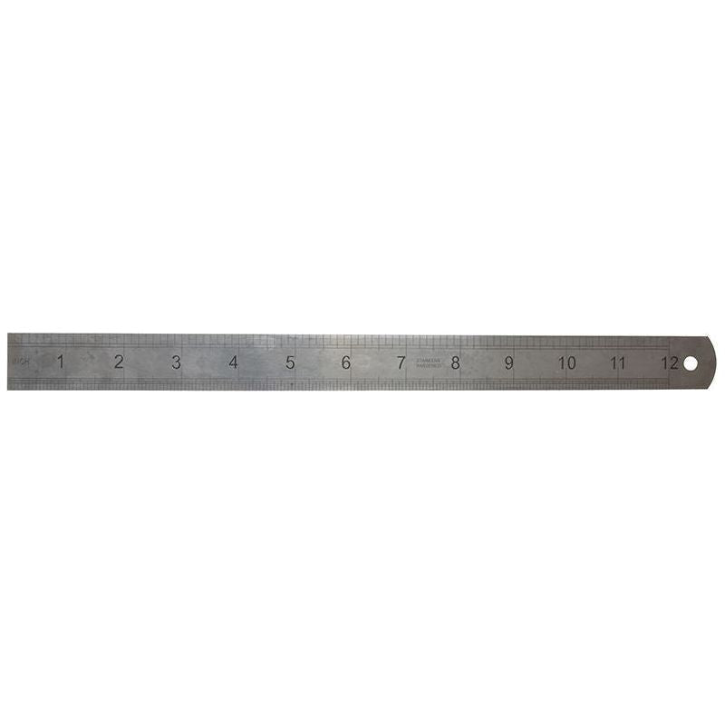 Fisher F112ME Steel Rule 300mm / 12in Fisher - RockBottom Northampton