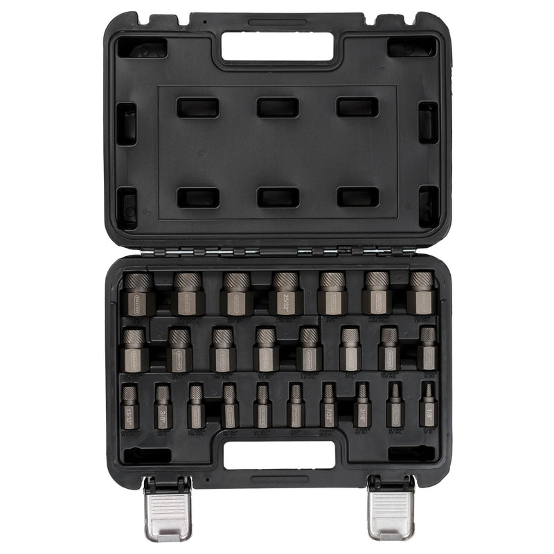 Draper 28196 Imperial Bolt Extractor Set, 3/8" Sq. Dr. (25 Piece)