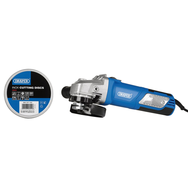 Draper 28300 230V Angle Grinder Kit, 115mm, 950W