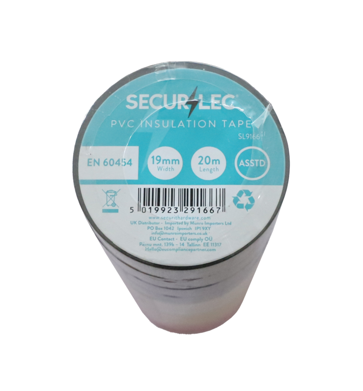 Securlec PVC Insulation Tape Pack 10 Assorted 20m