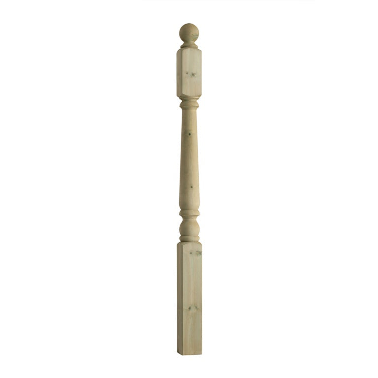 Cheshire Mouldings Decking Turned Newel Post 2.4m