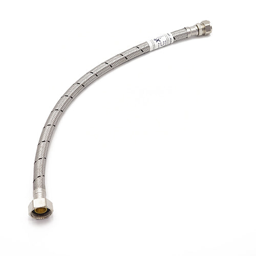 FLTC WRAS approved large bore flexible tap connector 15mm x 3/4" x 500mm long