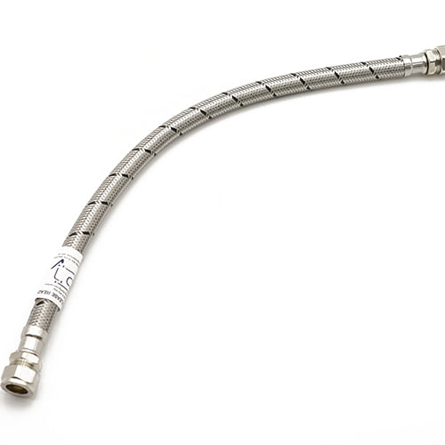 FLCC WRAS approved large bore flexible tube to tube connector 15mm x 500mm long