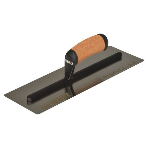 Dewalt Drywall 0.4mm FLEX Stainless Steel Flat Trowel, Leather Handle 12in DEWALT Drywall - RockBottom Northampton
